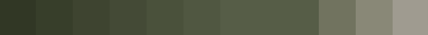 Green Website Color Range