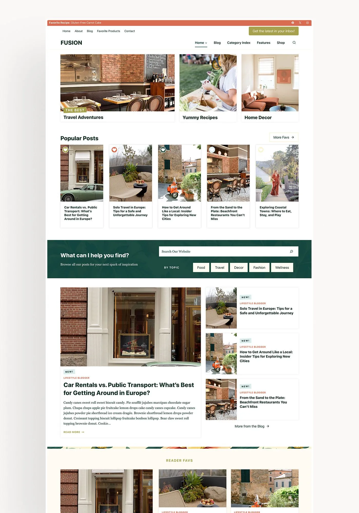 WordPress Fusion Theme