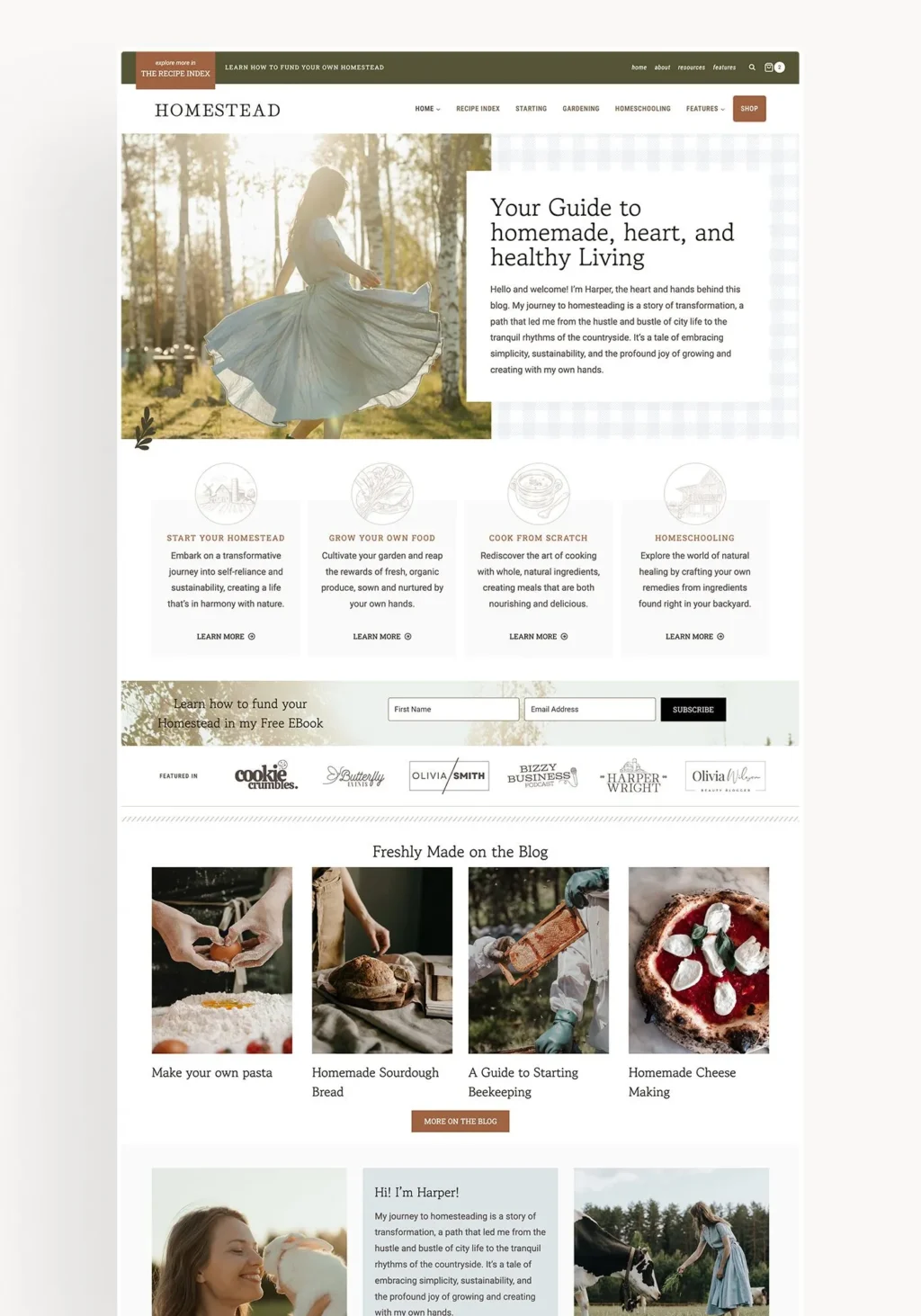 WordPress Homestead Theme