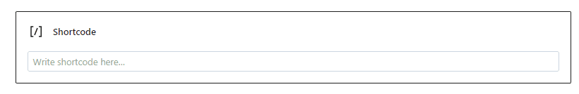 WordPress Shortcode Widget