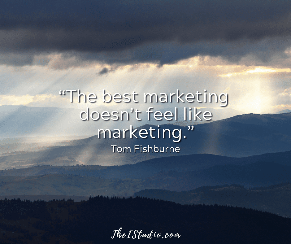 Website marketing shouldn't be seen as "marketing."
