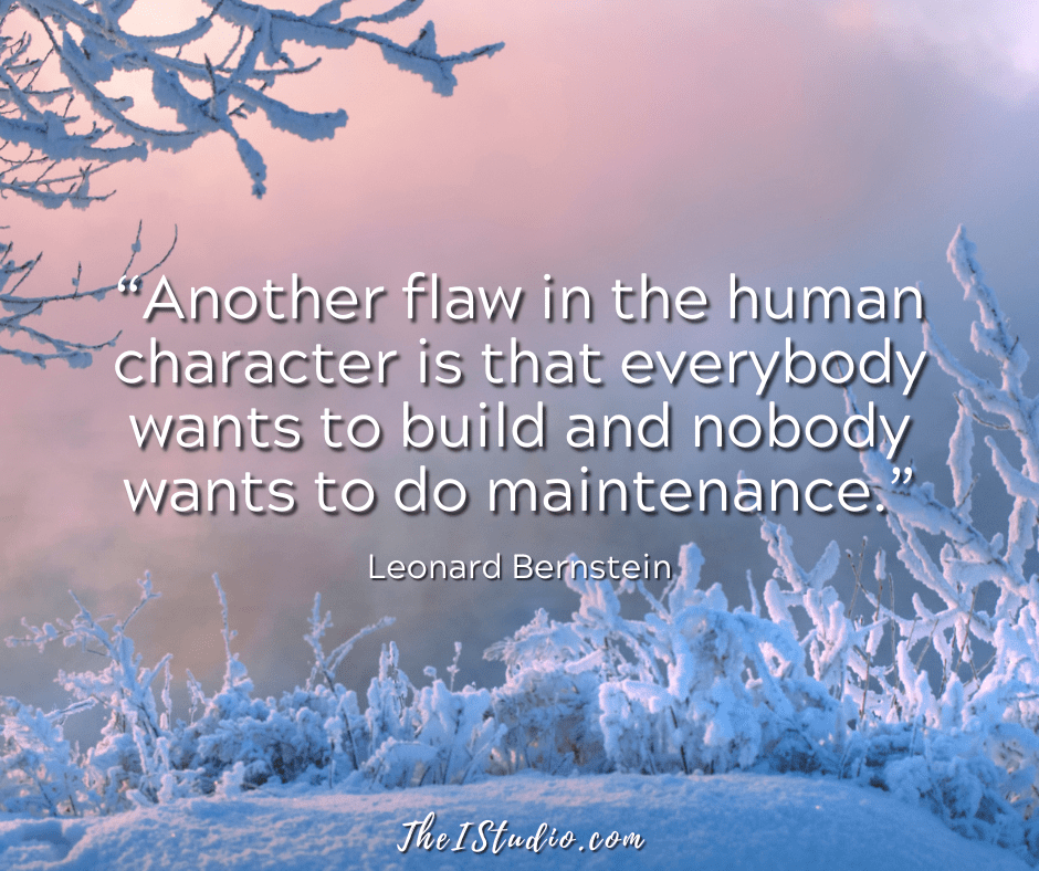 Basic end of the year website maintenance tasks.